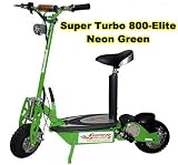 Super Turbo 800watt Elite 36v Electric Scooter NEON GREEN