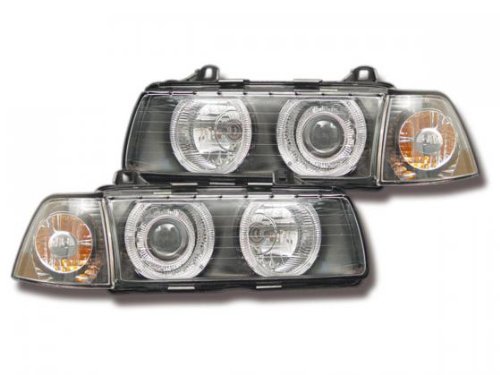 FK Automotive FKFS017-2 Angel Eyes Scheinwerfer passend f&uuml;r BMW 3-er Limo (Typ E36) Baujah Preisvergleich