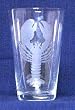 Individually Hand Etched Lobster Tumbler Glass 7"H Set / 4