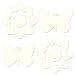 Brewster WPSI98849 Wall Pops for Baby Peel and Stick Flower Butterfly Silhouette, Ivory White