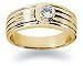 0.25 ctw. Men's Round Diamond Wedding Band in 14K Yellow Gold