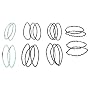Haargummi Set 20-teilig, Black/grey/lt.blue (C1)