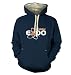 Something Geeky PP - Stark Expo Adult Premium Hoodie Inspired By Iron Man And The Avengers Midnight Blue