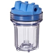 Pentek 158133 1/4" #5 Slim Line Clear Filter Housing