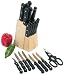 Deluxe 21 Piece Cutlery Set with Wood Block - The Ultimate Knife Set!
