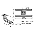 H-Shaped Twin Cast Iron Burner L-Shaped Venturi