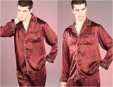 Review   / Men's Burgundy Pajama Set (Free World Wide Shipping)