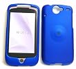 New Blue Rubber Texture HTC Nexus One Snap on Cell Phone Case