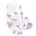 2 Pair Baby Doll Socks, in Heart Print Pattern perfect for Baby Doll Clothing, Fits American Girl Dolls Bitty Baby and More! by Sophia's, One Pink Pair & One Lavender Heart Socks. 2 Pair Socks, one Pink & one Lavender Heart Socks