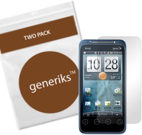 Generiks TM HTC EVO Shift *CLEAR* Screen Protectors (2 Pack!!!)