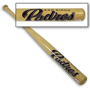 Click here to buy SAN DIEGO PADRES TEAM LOGO MINI 18 WOOD BASEBALL BAT.