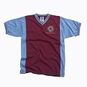 Score Draw Official Retro Aston Villa Mens 1982 Super Cup Final Shirt