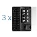 Durable Clear Reusable LCD Screen Protector - 3 Pack for AT&T HTC Fuze Smartphone