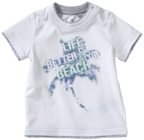 TOM TAILOR Baby - Jungen Hemd 10228010022/double layer tee, Gr. 92, Wei&szlig; (2000) Preisvergleich