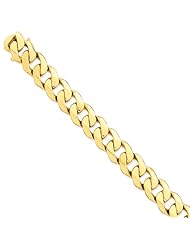 14k 16.35mm Polished Fancy Link Bracelet Length 9"