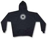 Radial Spiral Thorns Design Men's Hoodie Sweat Shirt Small thru 4XL