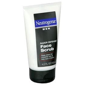 Neutrogena Men Razor Defense Face Scrub, 4.2 Ounce (Pack of 4)