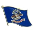 North Dakota Flag Lapel Pin