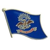 North Dakota Flag Lapel Pin