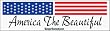 America the Beautiful - patriotic bumper stickers (Medium 10x2.8 in.)