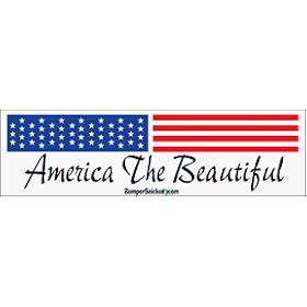 America the Beautiful - Refrigerator Magnets 7x2 in