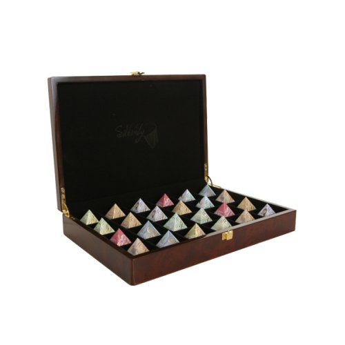 Burlwood Color Wooden Tea Chest 24 CT. by Ceylon Teas