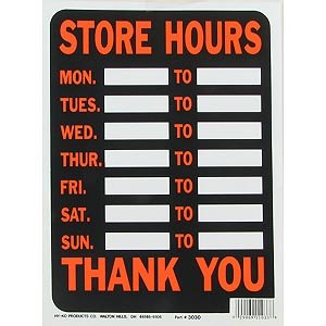 Plastic Sign