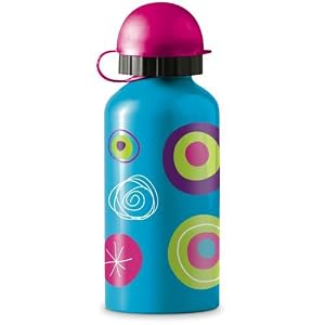 Crocodile Creek Colorama Blue Stainless Steel 13.5 Oz. Water Bottle