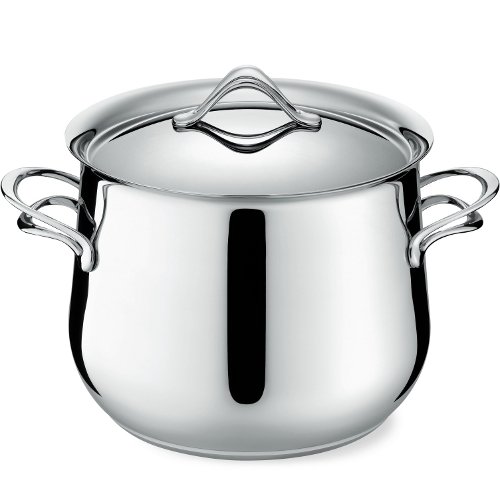 Lagostina 8 Quart Stainless Steel Induction Stock Pot with Lid