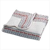 BLUE FLORAL QUILT COVER