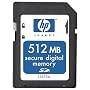 HP - Flash memory card - 512 MB - SD Memory Card
