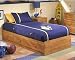 Little Treasures Twin Size Mate's Bed with Bookcase Headboard in Country Pine Finish By SouthShore Furniture