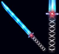 Deluxe Ninja LED Light up Sword with Motion Activated Clanging Sounds