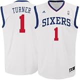 Evan Turner Jersey: adidas Revolution 30 White Replica #12 Philadelphia 76ers Jersey