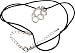Chrome Plated Pewter Brass Knuckles Pendant / Necklace