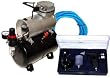 MAS G70 Dual-Action Trigger Style Gravity Airbush with Tank Compressor and Hose