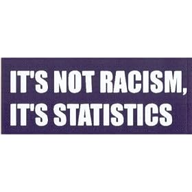 IT'S NOT RACISM, IT'S STATISTICS Vinyl Letter Decal. This is a vinyl window letters decal, the size is 5.0 X 15.5. These are sold as a package of one decal and is available as a positive image which is applied to the outside surface of the window. This Vinyl Decal is available in the following sizes; 4.0 x 11.5, 5.0 x 15.5, 6.5 x 19.5, and 8.0 x 23.0. To view all sizes available and other similar items search NObama. ITS NOT RACISM 1.5wr