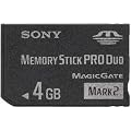 4GB Sony - Memory Stick Pro Duo Mark2 Speicherkarte f�r Digitalkamera Sony Cyber-shot DSC-H50 / DSC-H7 / DSC-H9 / DSC-L1 / DSC-M1 / DSC-M2 / DSC-N1 / DSC-N2 / DSC-P10 / DSC-P100 / DSC-P12