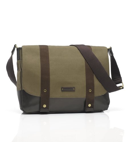 Storksak Aubrey Khaki Chocolate Diaper Bag
