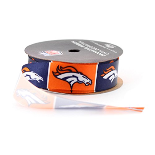Offray Sports NFL Football Denver Broncos Ribbon, 7/8