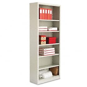 Alera SB628434LG 34-1 2 by 13 by 84-Inch Steel Bookcase with 6 Shelves, Light Gray by Alera