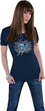Kansas Jayhawks Women's Baby Doll Tee: G-III For Her by Alyssa Milano