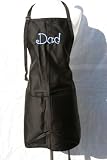 Black "Dad" Embroidered Apron by 