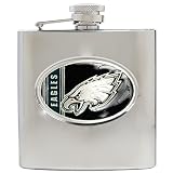 Philadelphia Eagles 6oz Stainless Steel Hip Flask NFL Football (Available Engraved)