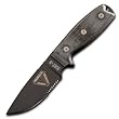 Rat 3, Canvas Micarta Handle, 1095 Combo Blade, Tan Sheath