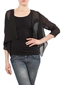 Sheer Chiffon Shrug Bolero (Black 12)