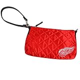 NHL Detroit Red Wings Ladies Red Quilted Wristlet Purse