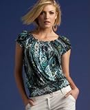 INC International Concepts? Paisley-Print Peasant Top
