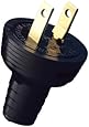 Leviton 48642 15Amp-125 Volt Non grounding plug, Black
