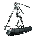 Bogen / Manfrotto Pro Video Support System w/ 351MVCF Carbon Fiber Tripod Legs, 516 Pro Fluid Head, 75mm Half Ball, Spreader, Shoes, & MBAG120P Padded Case